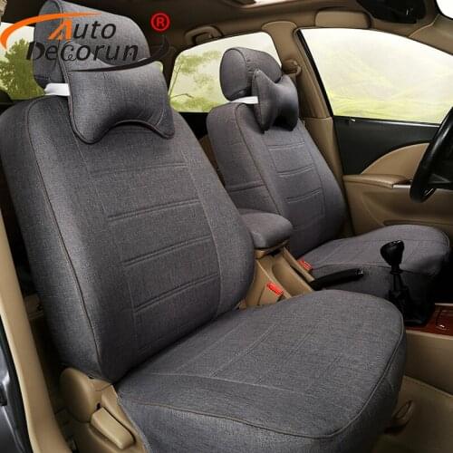 AutoDecorun DedicatedCushion Seats for Jaguar XJL Car Seat Covers Set Automobile Seat Support Cover Styling Interior Accessories
