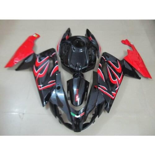Injection mold Fairing kit for Aprilia RS125 07 08 09 10 11 RS 125 2007 2008 2009 2011 ABS Red black Fairings set+gifts PM73