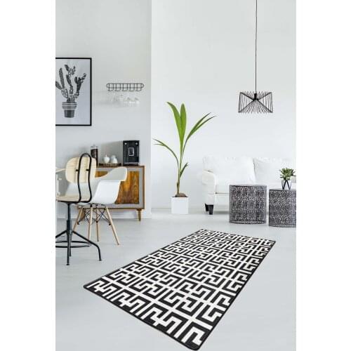 Helen Livingroom Carpet Black White Rug Anti slip Geometric Design Bedroom Kitchen Rugs Modern for Home Decoration