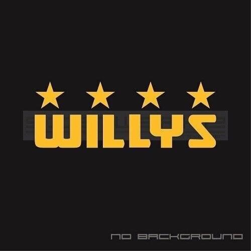 For 2Pcs/Pair Willys Decals Stickers racing wrangler TJ YJ JK Pair Car Styling