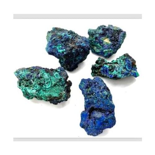 Natural Blue Azurite Mineral Specimens Ore Stone Malachite Crystal Rough Stone