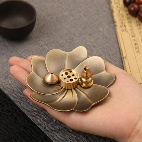 Incense Holder Household Indoor Line Incense Burner Brass Aroma Diffuser Ornaments Sandalwood Tea Ceremony Zen Agarwood Censer