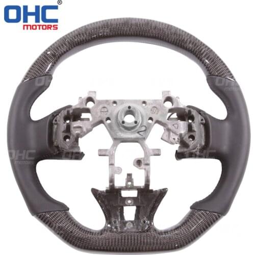 100% Real Carbon Fiber LED Display Steering Wheel compatible for Q50