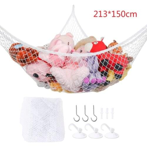 YYSD Mesh Net Toy Hammock Corner Stuffed Animals Kids Baby Hanging Storage Organizer