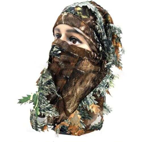 Tactical Mask Camouflage Better Concealment Outdoor 3D Suitable for Hunting Fishing Shooting Accessories Breathable Hunting Mask