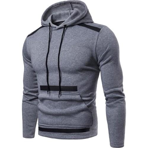 Mens Hooded Sweatshirt Hoodies Casual Loose Warm Streetwear Male Fashion Autumn Winter Outwear