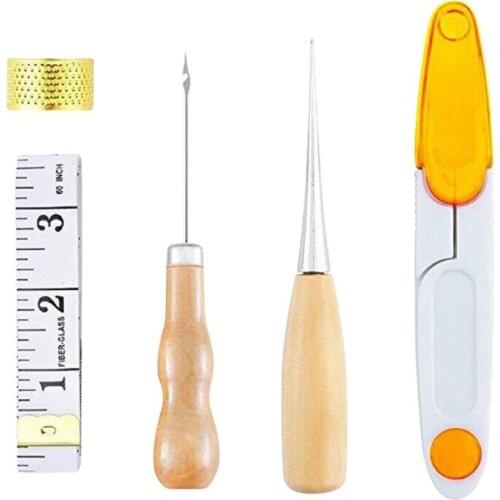 29PCS Supplies Leather Craft Sewing Tool Stitching Leather Sewing Repair Kit Leather Hand Sewing Needles Thread
