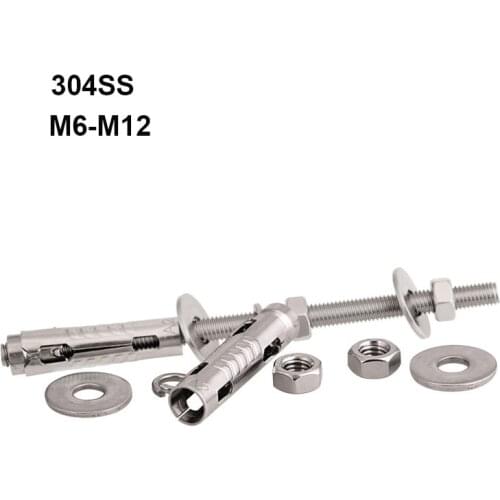 Lengthen Expansion Bolt 304 Stainless Steel Expansion Screw For Ceiling Wall Light Clothes Rack M6 M8 M10 M12