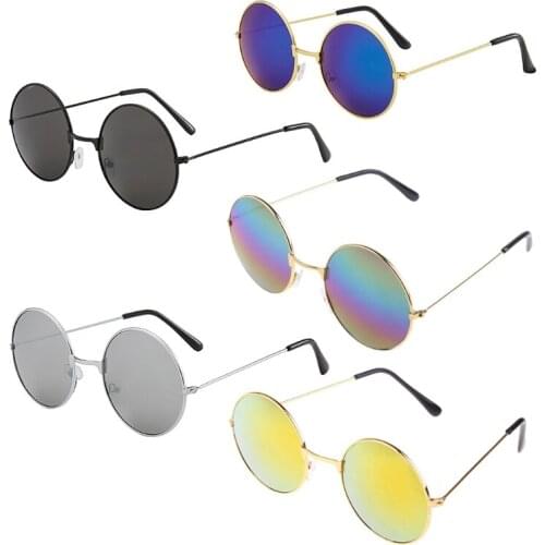 Vintage Round Sun Glasses New Fashion Candy Vintage Round Mirror Sunglasses UV 400