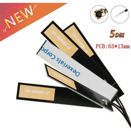 10Pcs/lot GSM/GPRS/CDMA 2G 3G 4G Internal Antenna 5DBI PCB Built IN Circuit Board Antenna 1.13 Line 15cm Long IPEX Connector