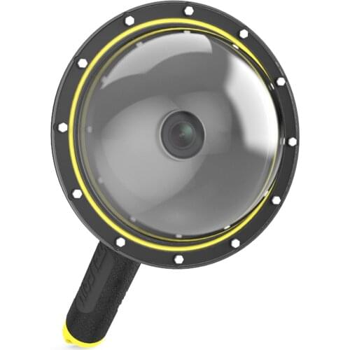 Waterproof Dome Port Diving Housing Case With Floating Handle For DJI Osmo Action Lens Camera Accessories