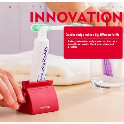 Toothpaste Squeezers Bath Rolling Tube Toothpaste Squeezer Toothpaste Dispenser Seat Holder Stand