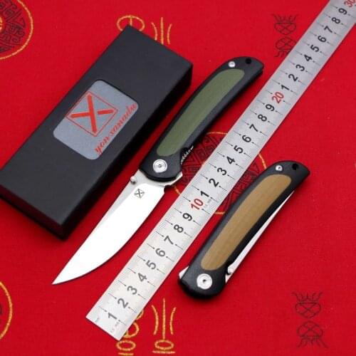 YX-636 ball bearing folding knife 14C28N blade G10 handle Outdoor Camping Hunting Hiking Tactics Pocket Fruit knives EDC Tools