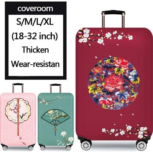 Luggage protective cover trolley case cover travel dust-proof elastic cover bag 18-32 inch thick wear-resistant durable durable