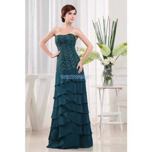 Free shipping new style 2016 brides maid dresses maxi dresses long green lace chiffon mother of the bride dress and jacket