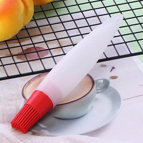 1pc Solid Color Food Grade Silicone Oil Brush Creative Silicone Pastry Brush Silicone Basting Brush BBQ Tools Accessories