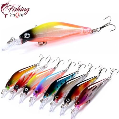 1pcs 6.3g 8cm Fishing Lures Minnow Wobbler Floating Bass Trolling Artificial Hard Bait Crankbait Carp Pesca Fishing Tackle