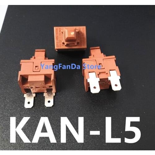 2PCS Water heater button switch 2-foot self-locking KAN-L5 vacuum cleaner button switch 7.5A250V power switch