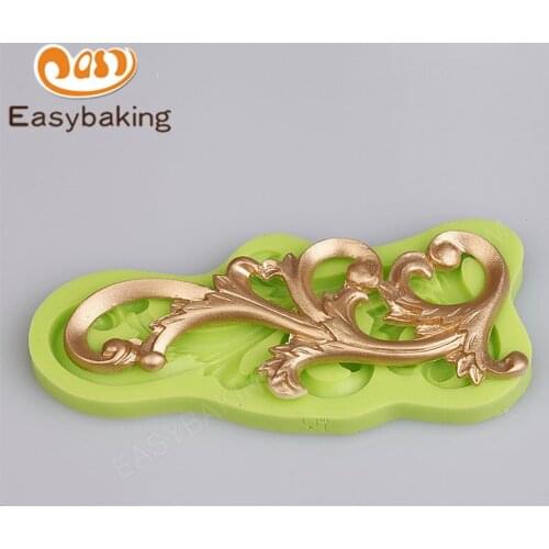 2017 New Promotional Classic Baroque Style 3D Silicone Flowers Resin Molds for Cake Decoration Fondant Mould Bakeware Tools