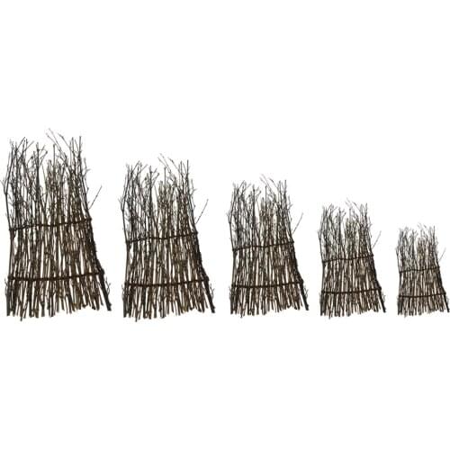 5 Sizes Garden Divider Screening Border Bamboo Slat Willow Reed Brushwood Fence Roll