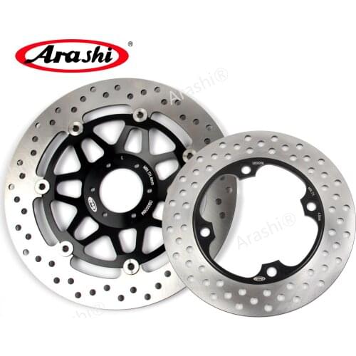 Arashi 1 Set For HONDA HORNET 250 1997 CNC Full Floating Front Rear Brake Disk Rotors Motorcycle Brake Disc Rotor 296 / 220 mm