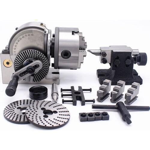 BS-0 precision milling machine indexing Head with 100m 3-jaw chuck CNC milling machine universal dividing head with tail