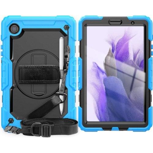 For Samsung Tab A7Lite 8.7 2021 T220 T225 Case Kids Safe Foam Shockproof Shoulder Hand Strap Stand Tablet Cover