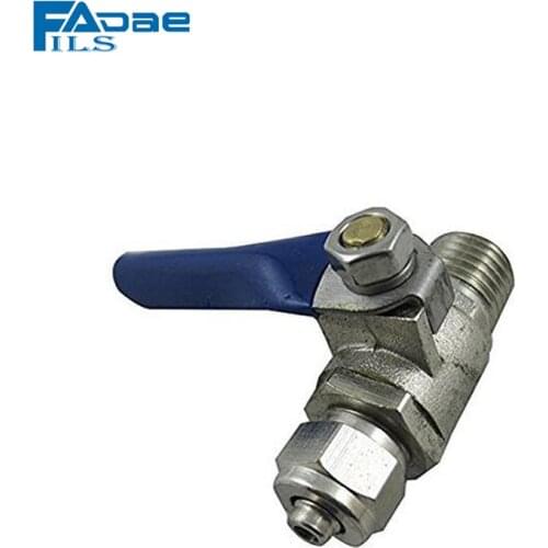 Reverse Osmosis System Installation Components thread Ball Valve 1/4" Pipe to 1/4" Male Thread