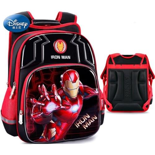 Iron Man Children Backpack Boys School Bag 3-12 Age Spider-Man Waterproof Reflective Strip 3D Pattern travel bag Birthday Gift