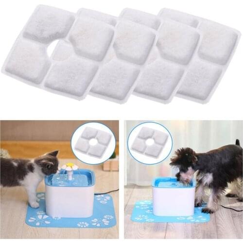 12PCS Activated Carbon Filters Charcoal Filter Replacement for Fountain for Cat Dog Pets Drink Water