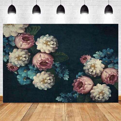 Yeele Backdrop Photography Retro Oil Painting Flower Wedding Room Interior Baby Birthday For Photo Studio Background Photophone