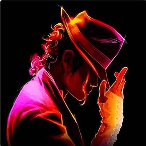 Kexinzu Full 5D DIY Square Round Diamond Painting Mike Jackson 3D Embroidery Cross Stitch Rhinestone Mosaic Home Decor K2015