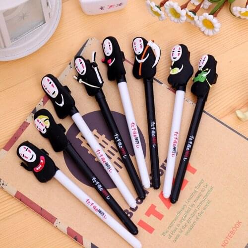 Korean cute Hayao Miyazaki cartoon stationery pen of creative Kawaii cartoon pen spirited away face male student supplies