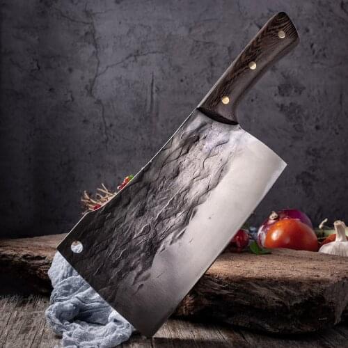 Forged Chop Bone Knife High Carbon Steel Chef Knife Chopping Chicken Duck Chinese Kitchen Knife Special For Chopping Bones