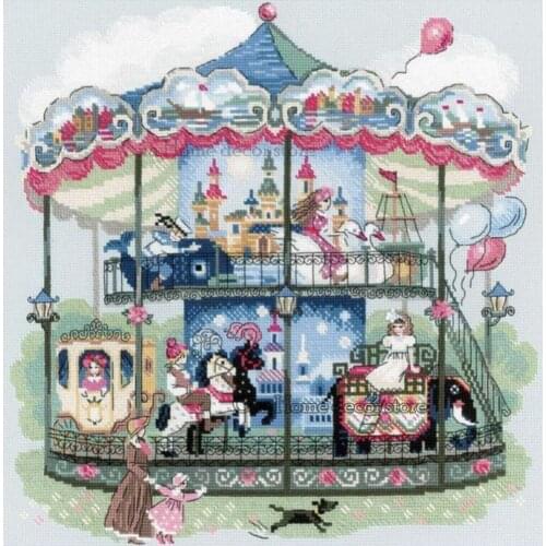 Merry-go-round 5D diy Needlework diamond embroidery resin mosaic room decor animal diy diamond painting cross stitch kits RA1775