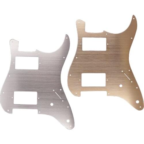 Tooyful Aluminum Alloy HH Guitar Pickguard Anti-Scratch Plate for Strat ST Electric Guitar Accessory