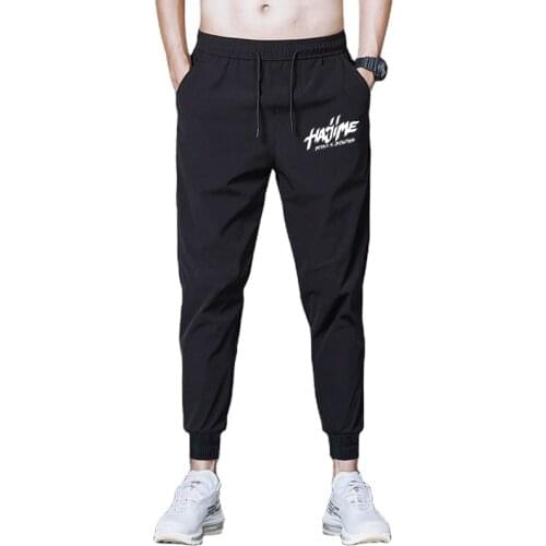 New Hajime Miyagi Andy Panda Men Casual Loose Sport Pants Tie Feet Long Pants Men Elastic Waist Quick Dry Sweatpants Trousers