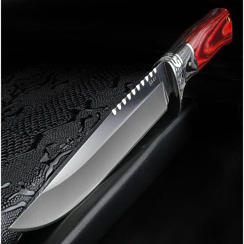 Outdoor knife high hardness straight knife portable knife wild survival jungle survival retired short knife