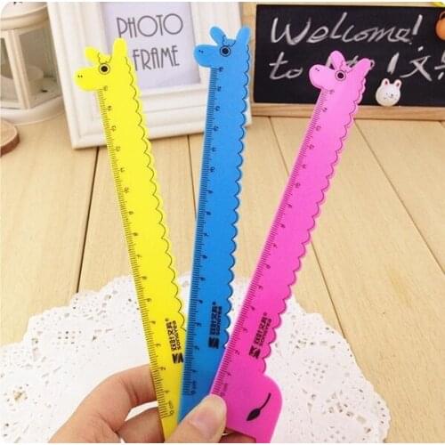 40pcs/lot Cute Cartoon Animal design Plastic Straight ruler students' zakka DIY tools Stationery