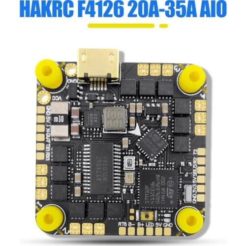 HAKRC F4126 25.5 mm MPU6000 F411 flight controller BLHELI_ S 20A/35A ESC AIO for RC FPV freestyle toothpicks Cinewhoop drone