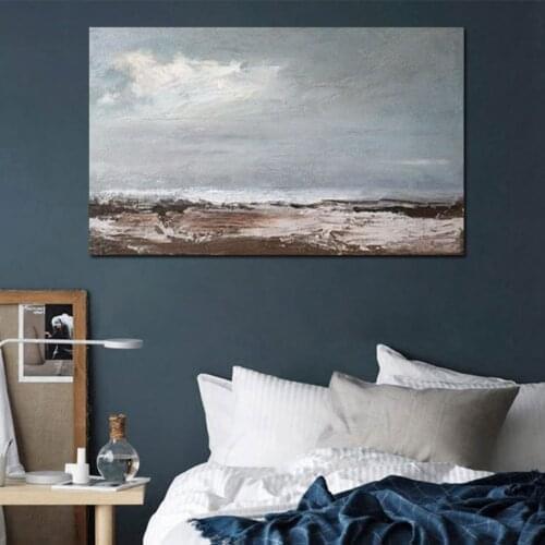 No Framed Rectangl Modern New Arrival Abstract Hand-painted Wall Art Picture For Living Room Hand Painted Oil Painting On Canvas