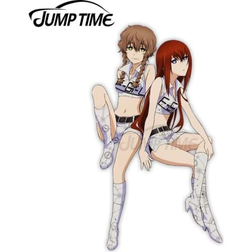 Jump Time Amane Suzuha y Makise Kurisu 7.5 Anime Sexy Girl Vinyl Decal Window Car stickers