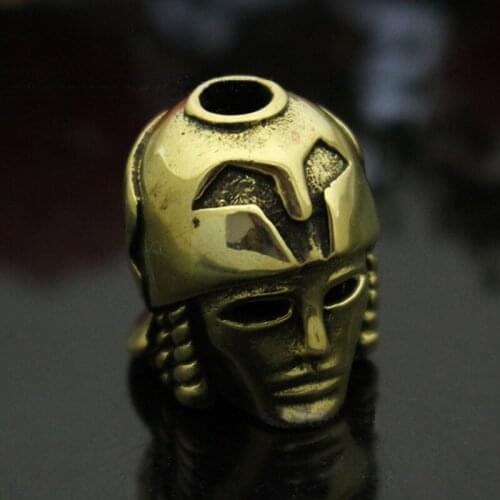 Japanese Helmet Brass Knife Beads Umbrella Rope DIY EDC Vintage Paracord Beads