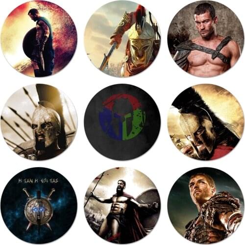 Spartacus Icons Pins Badge Decoration Brooches Metal Badges For Backpack Decoration