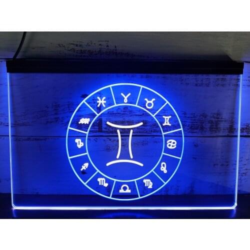 SS181 Pisces Astrology Zodiac Dual Color LED Neon Sign