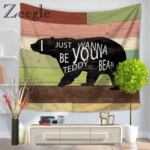 Zeegle Wall Tapestry Home Decorations Wall Hanging Animal Pattern Microfiber Tapestries for Living Room Bedroom