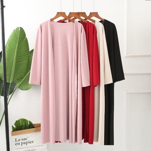 2021 Autumn Casual Loose Cardigan Sunscreen Long Coat Large Shawl Coat Outside Homewear Clothes Womens Coats and Capes