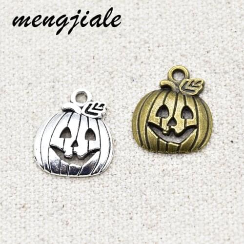20pcs Hot sell Halloween Series pumpkin charms Fit DIY handmade Jewelry Bracelet Making 19*16mm