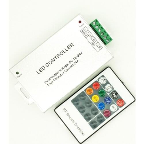 4set/lot 24A 288w DC12V 24V 20key RF Control RGB Dream color LED strip remote controller