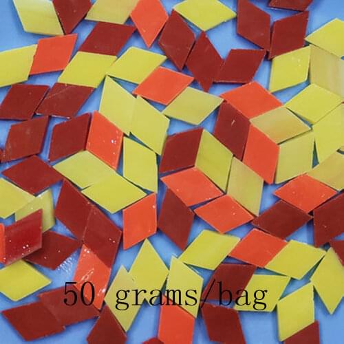 Diamond Mosaic Tile Removable Self-adhesive Waterproof Room Decoration Color Mixed Mini DIY Handicrafts Mosaic Tile 50 grams/bag